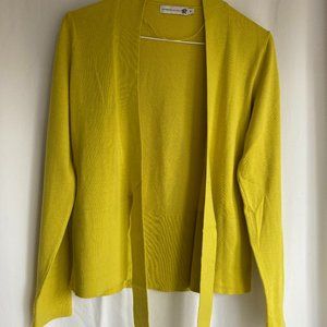Cardigan Italian Yellow Green M